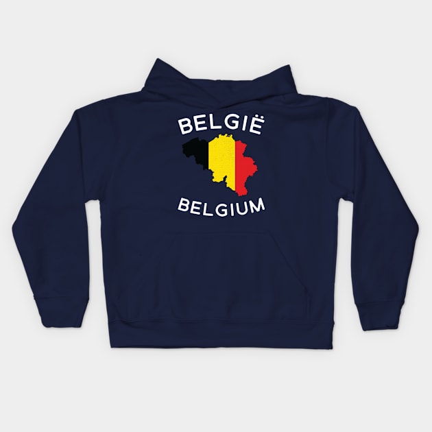 Belgium Kids Hoodie by phenomad